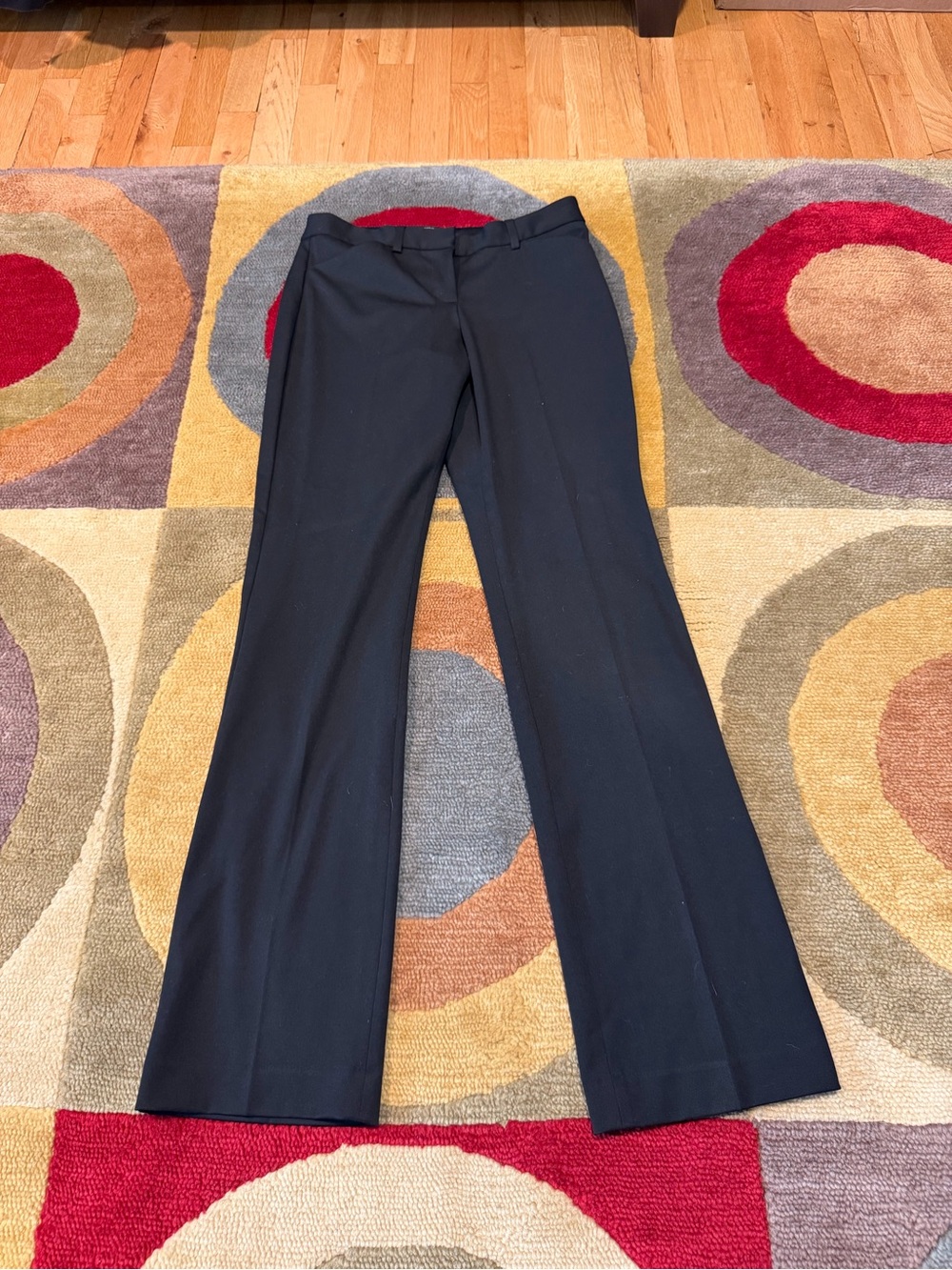 Express Editor Black Low Rise Bootcut Pants Dress Slacks Trousers Size 0 Regular